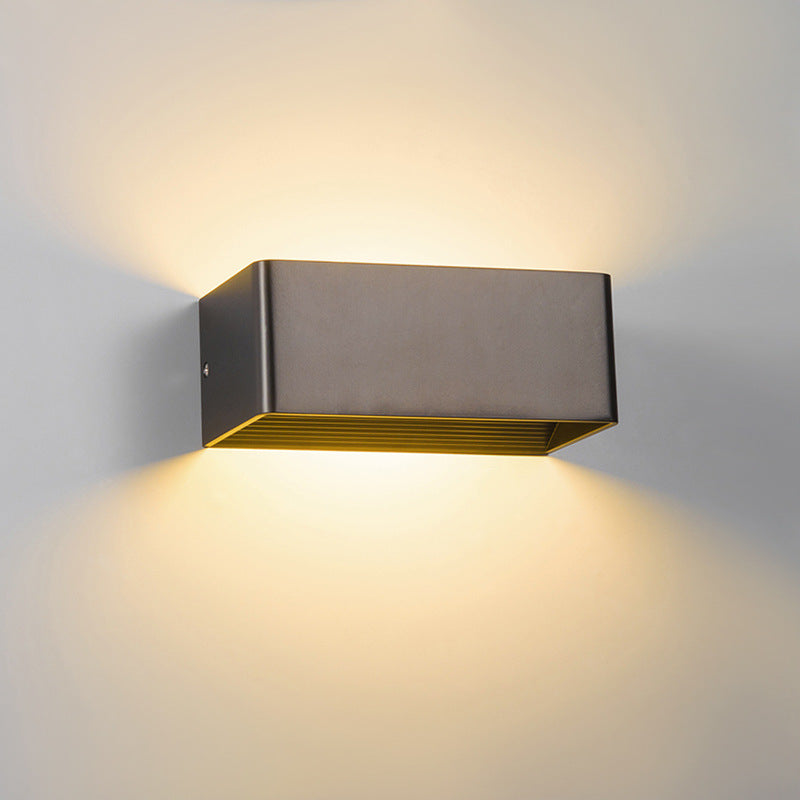 Variant image for Modern Cube Shade Wall Sconce Light – LED Wall Lamp for Hallway and Bedroom, Energy-Efficient Indoor Wall Lights-7
