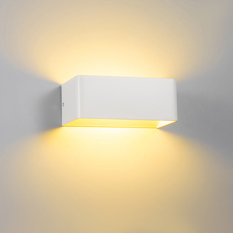 Modern Cube Shade Wall Sconce Light – LED Wall Lamp for Hallway and Bedroom, Energy-Efficient Indoor Wall Lights-4