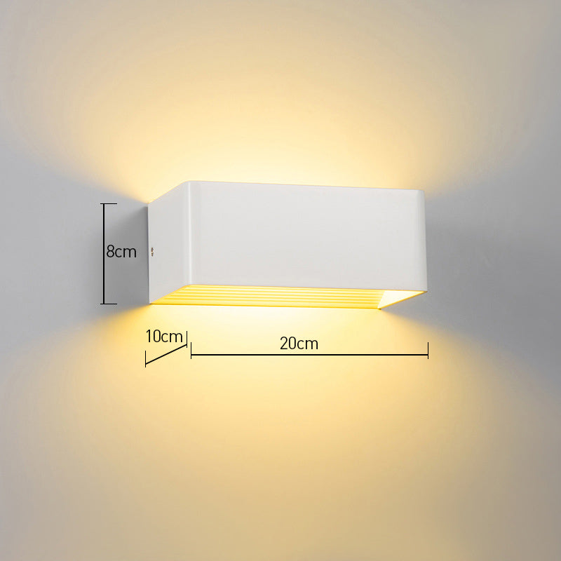 Modern Cube Shade Wall Sconce Light – LED Wall Lamp for Hallway and Bedroom, Energy-Efficient Indoor Wall Lights-5