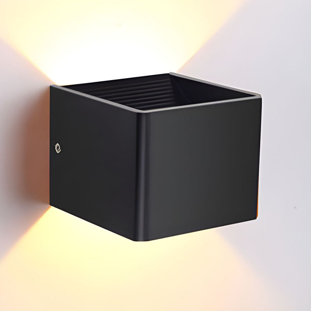 Variant image for Modern Cube Shade Wall Sconce Light – LED Wall Lamp for Hallway and Bedroom, Energy-Efficient Indoor Wall Lights-5