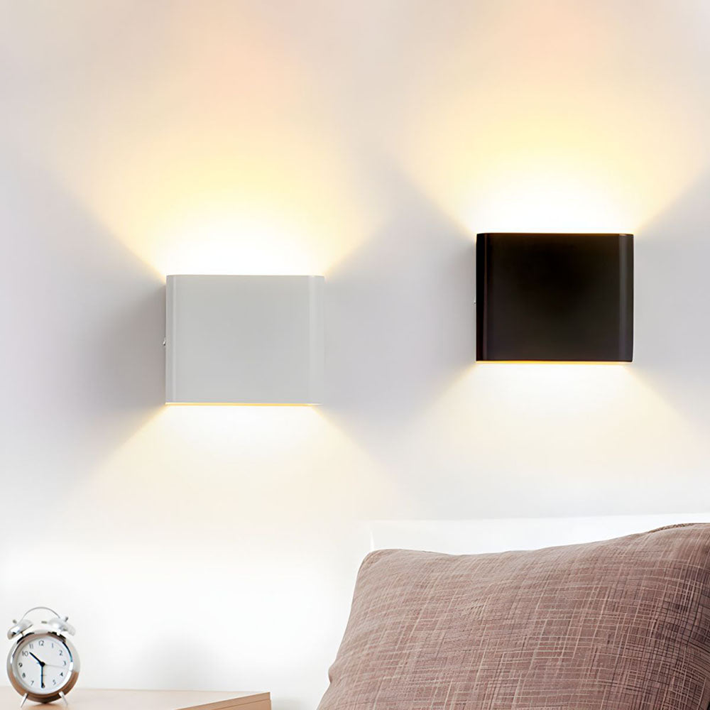 Variant image for Modern Cube Shade Wall Sconce Light – LED Wall Lamp for Hallway and Bedroom, Energy-Efficient Indoor Wall Lights-2