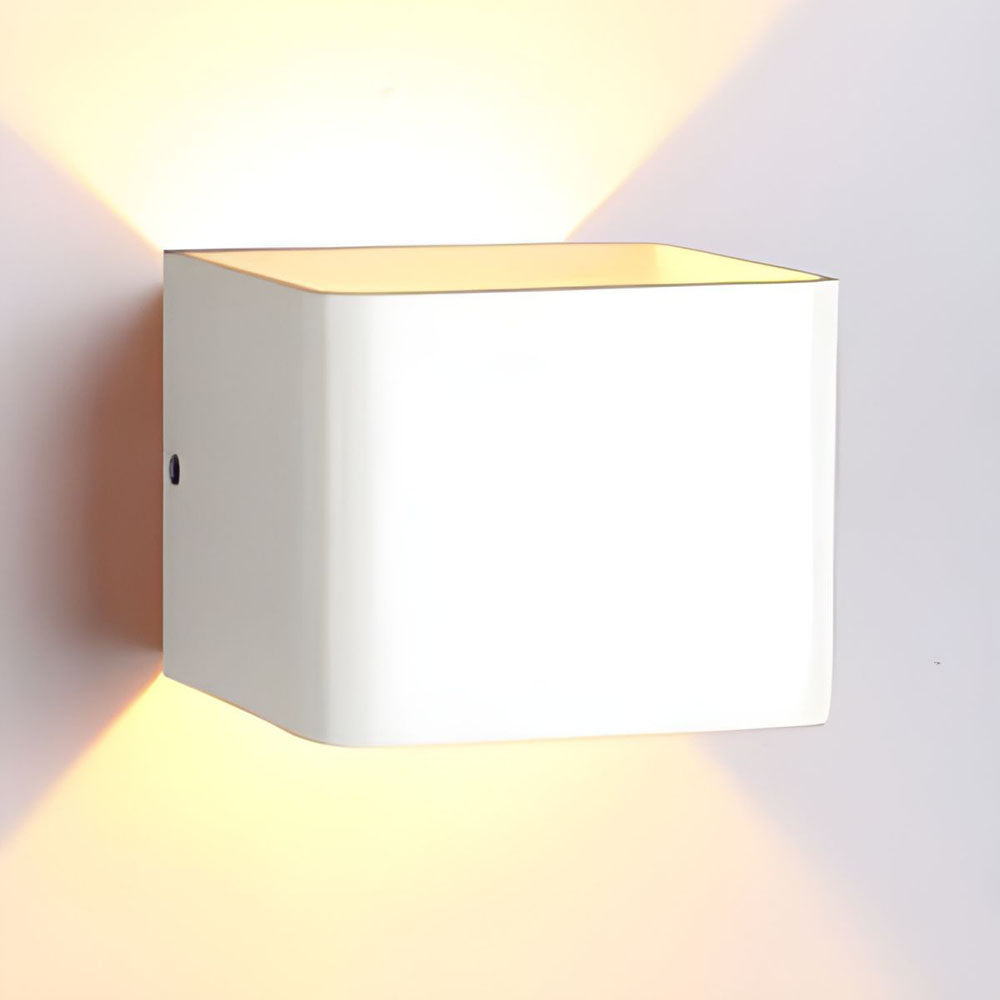 Modern Cube Shade Wall Sconce Light – LED Wall Lamp for Hallway and Bedroom, Energy-Efficient Indoor Wall Lights-2