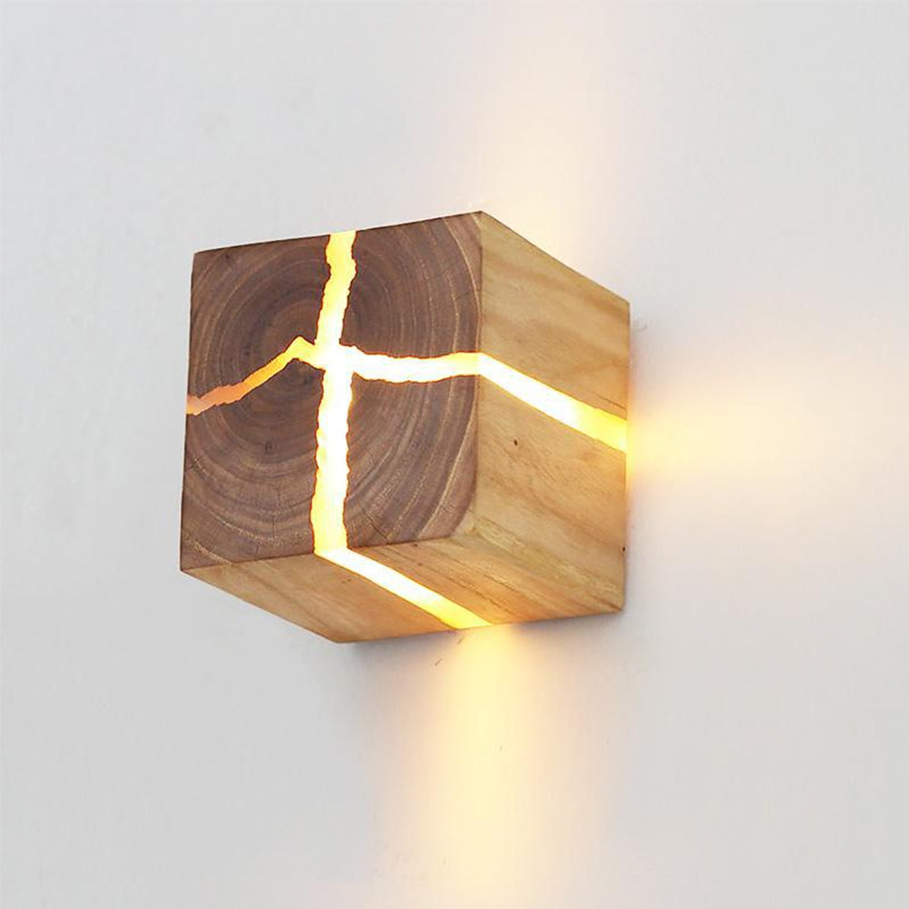 Unique Cracked Design Wall Sconce – Artistic LED Wall Light for Indoor Use in Living Room, Dining Room, and Bedroom-3