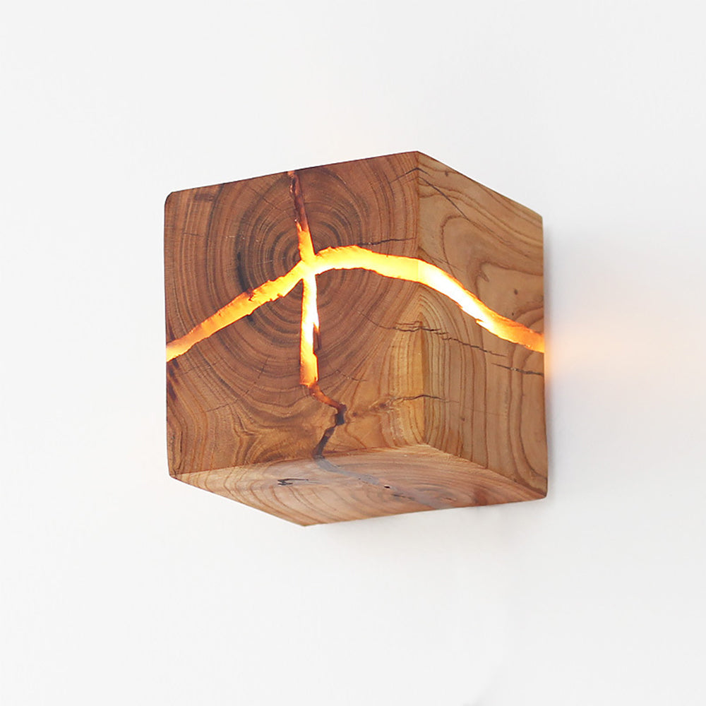 Unique Cracked Design Wall Sconce – Artistic LED Wall Light for Indoor Use in Living Room, Dining Room, and Bedroom-1