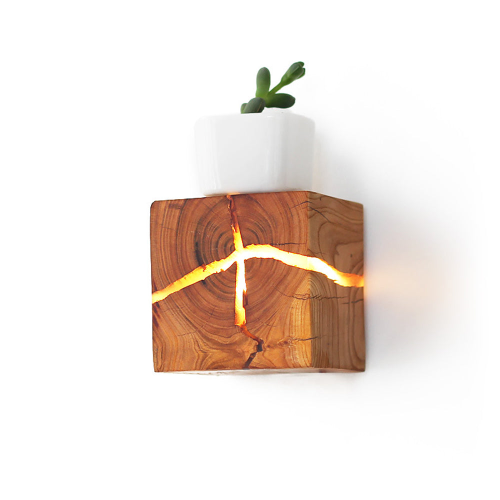 Unique Cracked Design Wall Sconce – Artistic LED Wall Light for Indoor Use in Living Room, Dining Room, and Bedroom-2