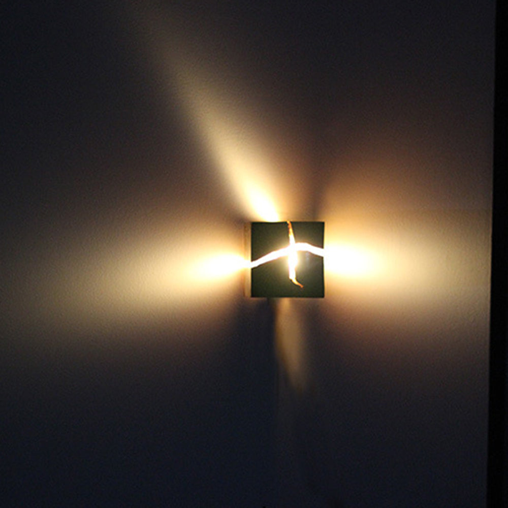 Unique Cracked Design Wall Sconce – Artistic LED Wall Light for Indoor Use in Living Room, Dining Room, and Bedroom-4
