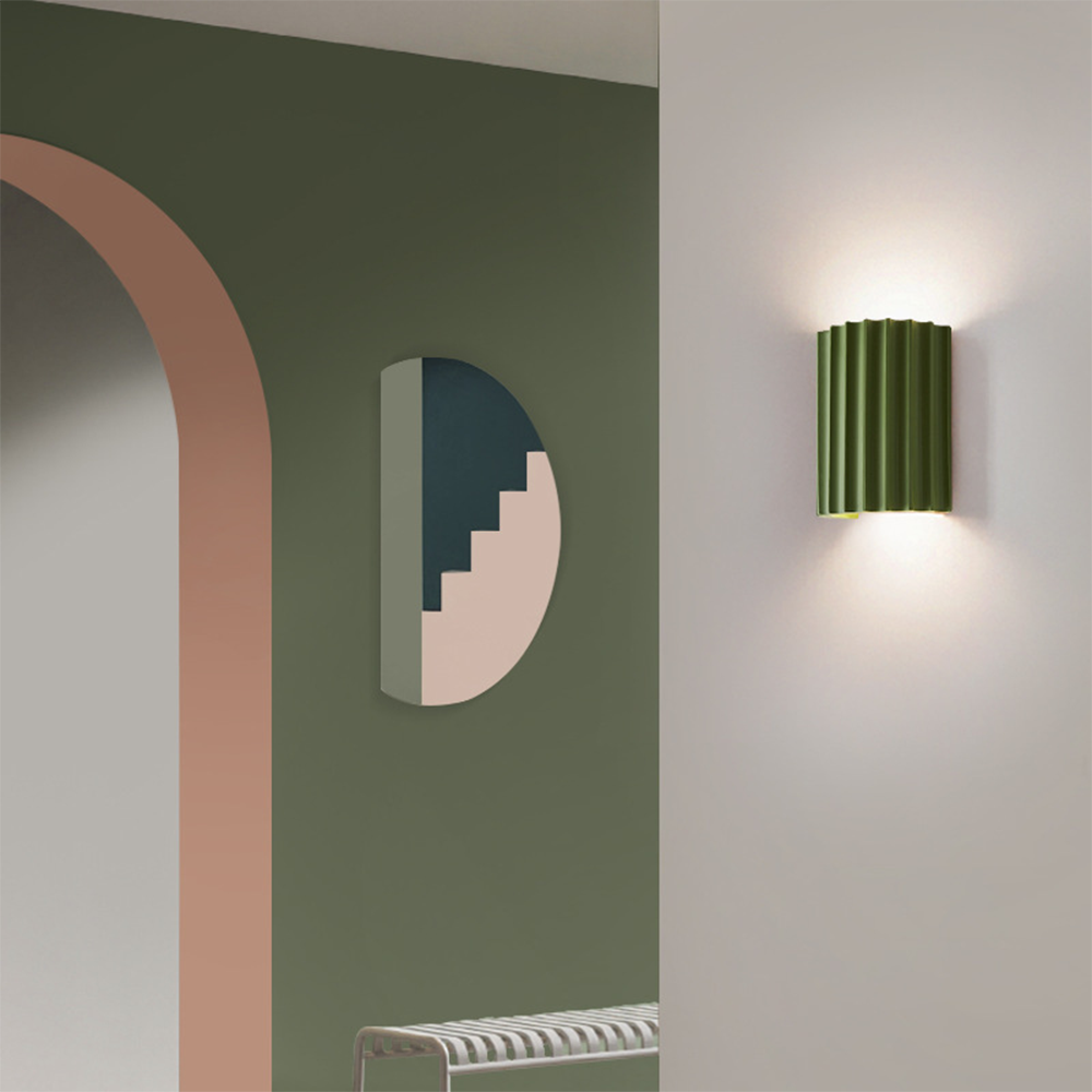 Modern Half-Circle Resin Wall Sconce – Stylish Indoor Wall Lamp for Living Room and Bedroom Lighting-6