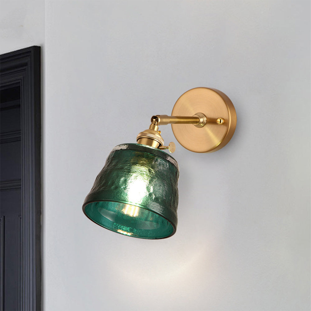 Variant image for Vintage Adjustable Wall Sconce with Glass Shade – Classic Metal Wall Lighting for Living Room and Bedroom-3