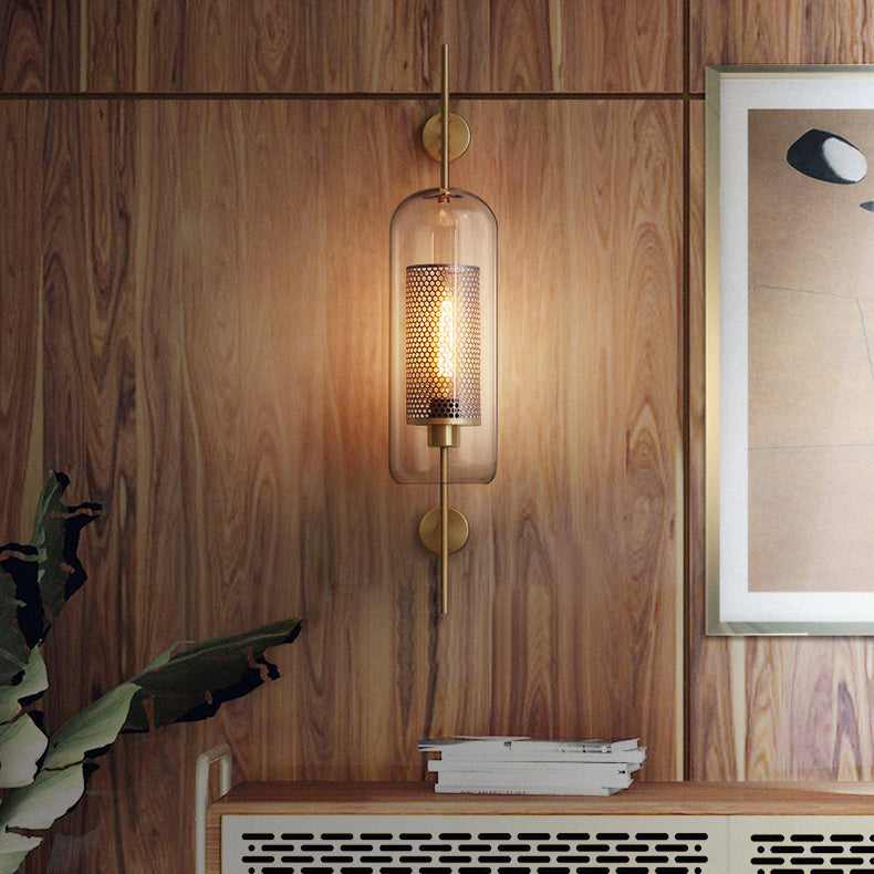 Variant image for Modern Glass Ball Wall Sconce – Elegant Iron Base Wall Light for Bedroom Decor-2