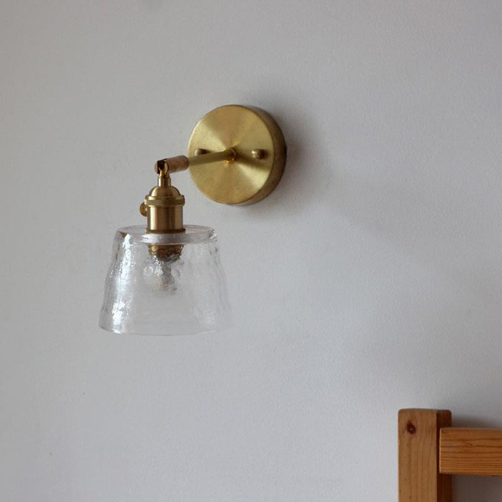 Variant image for Vintage Adjustable Wall Sconce with Glass Shade – Classic Metal Wall Lighting for Living Room and Bedroom-2