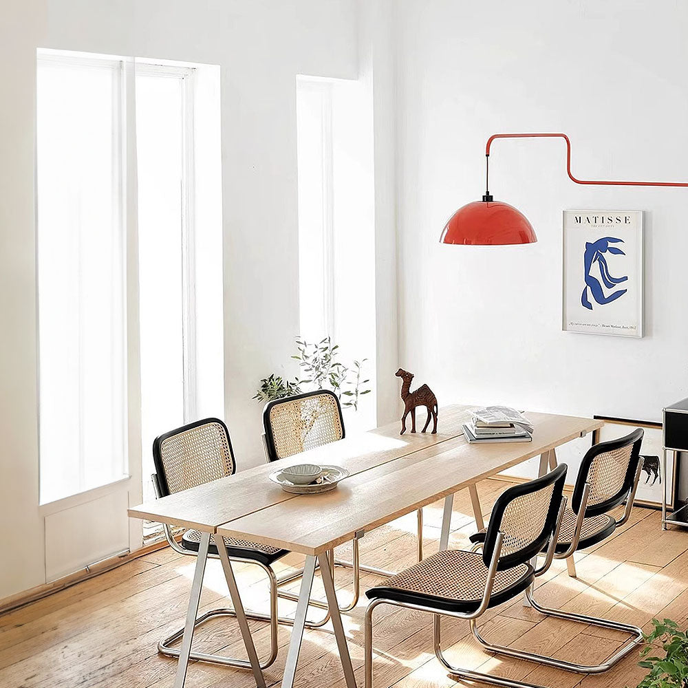 Modern Red Geometric Wall Light – Artistic Iron and Aluminum Fixture for Living Room, Bedroom, and Dining Room Decor-4