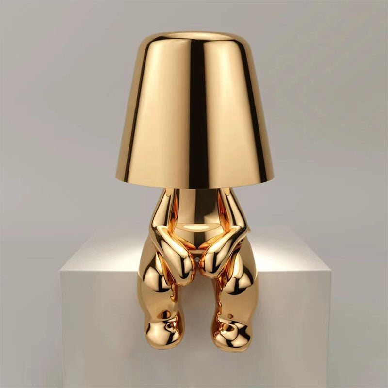 Rechargeable Warm LED Lamp with Adjustable Color Intensity – Modern Design for Home and Office-4