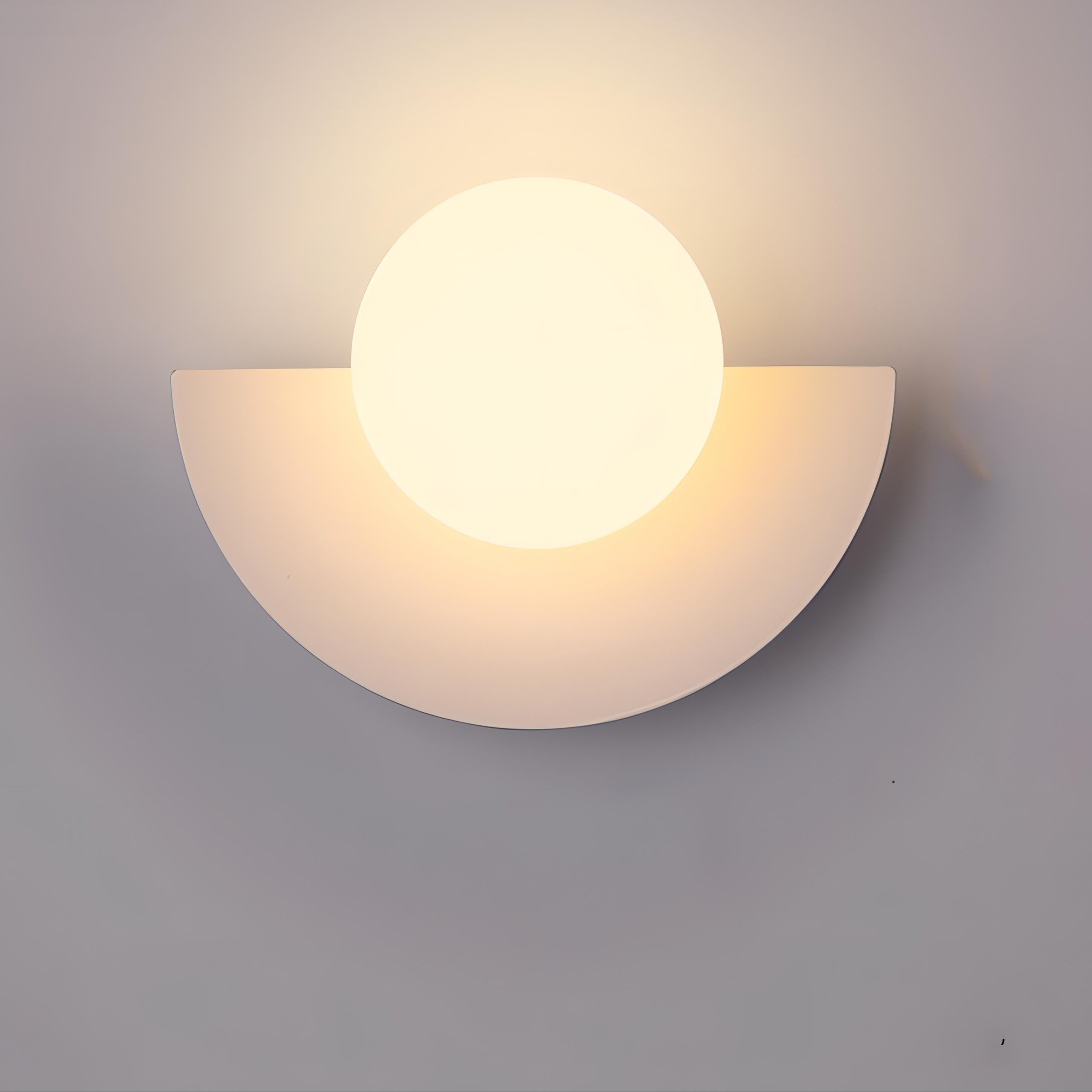 Nordic Semicircle Wall Lamp – Modern Wall Lights Indoor in 6 Colors for Stylish Home Decor