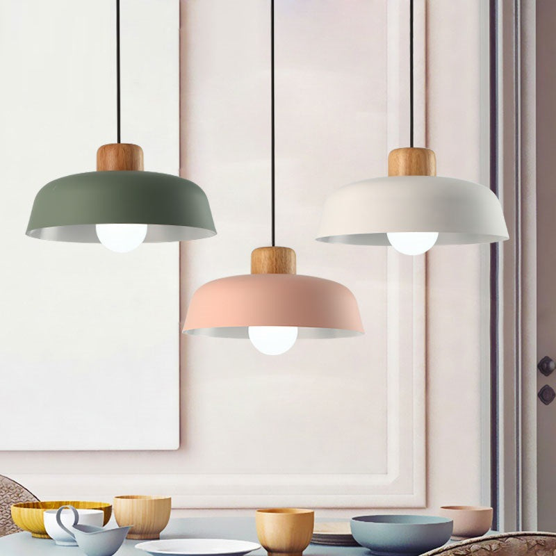 Modern Minimalist Round Aluminum Pendant Light for Dining Rooms