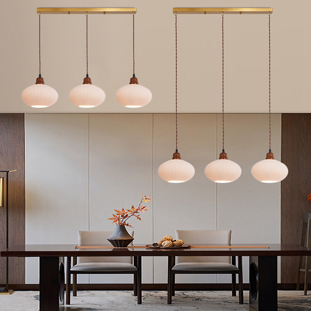 Elegant Nordic White Ceramic Pendant Light for Stylish Dining