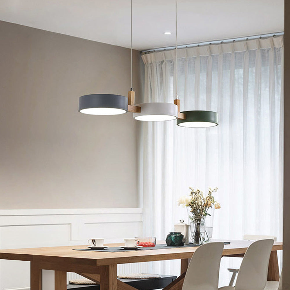 Nordic Multi-Light Metal Cylinder Pendant - Modern Elegance