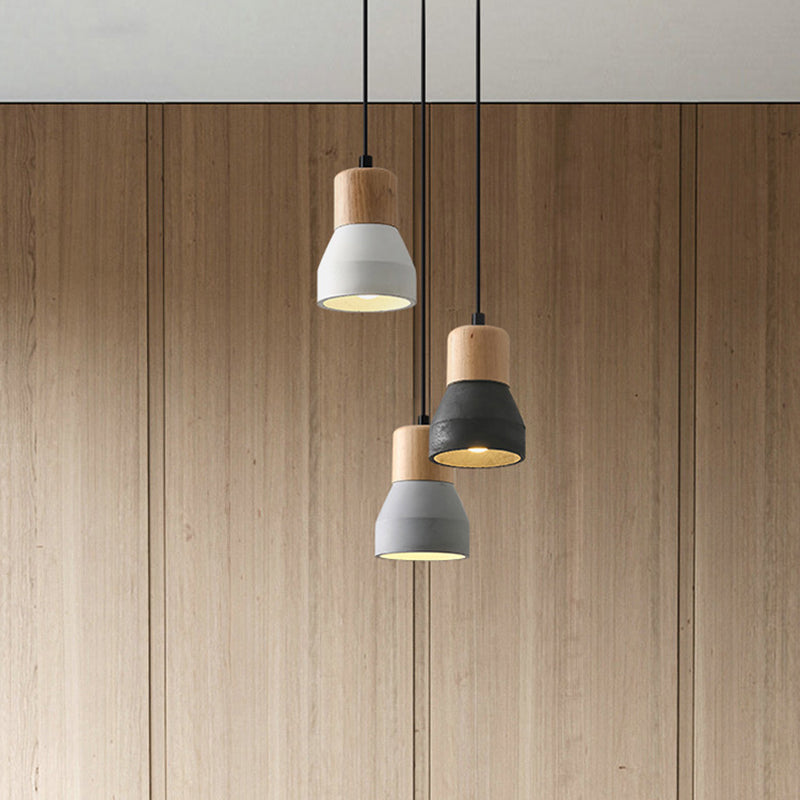 Nordic Cement Tapered Mini LED Pendant Light - Stylish & Eco-Friendly