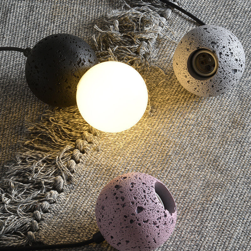 Scandinavian Orb Terrazzo Pendant Light - Modern 1-Light Design