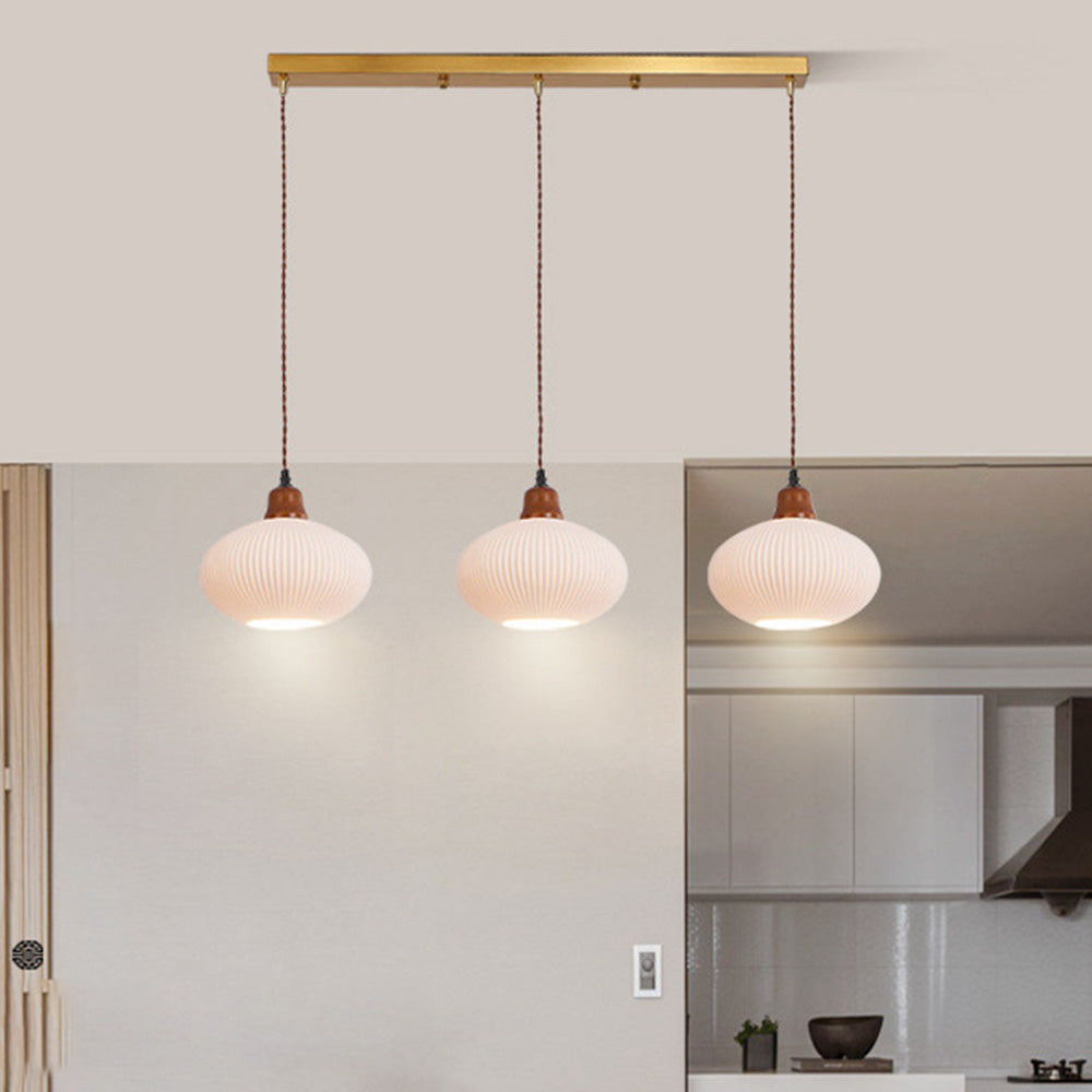 Elegant Nordic White Ceramic Pendant Light for Stylish Dining