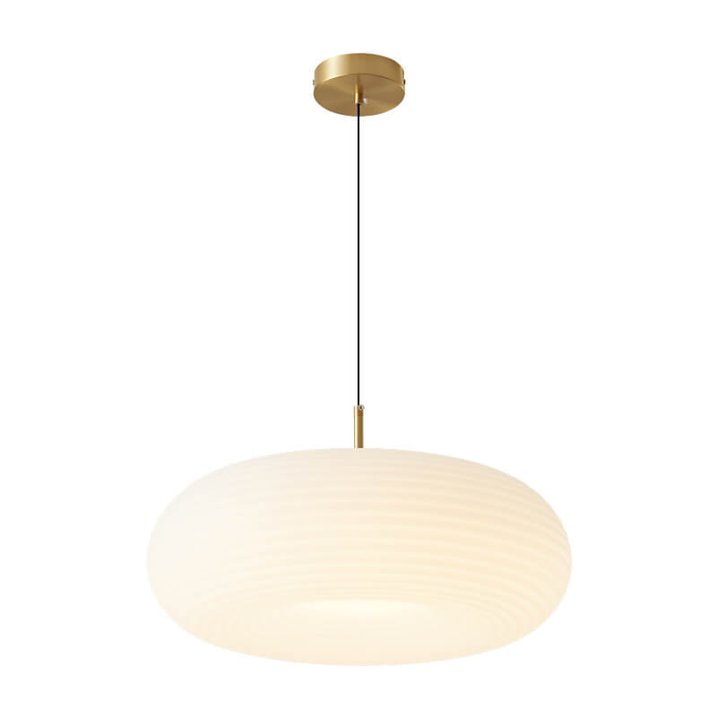 Modern Cream Apple Copper LED Pendant Light - Stylish & Energy-Efficient