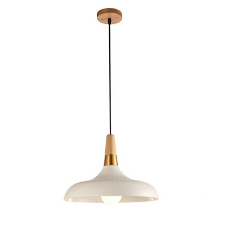 Nordic Macaron Barn Wood 1-Light Pendant - Stylish Rustic Lighting