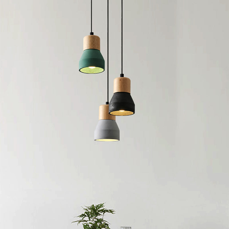 Nordic Cement Tapered Mini LED Pendant Light - Stylish & Eco-Friendly