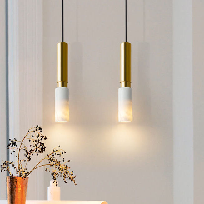 Nordic Minimalist Terrazzo Metal 1-Light Pendant Lamp