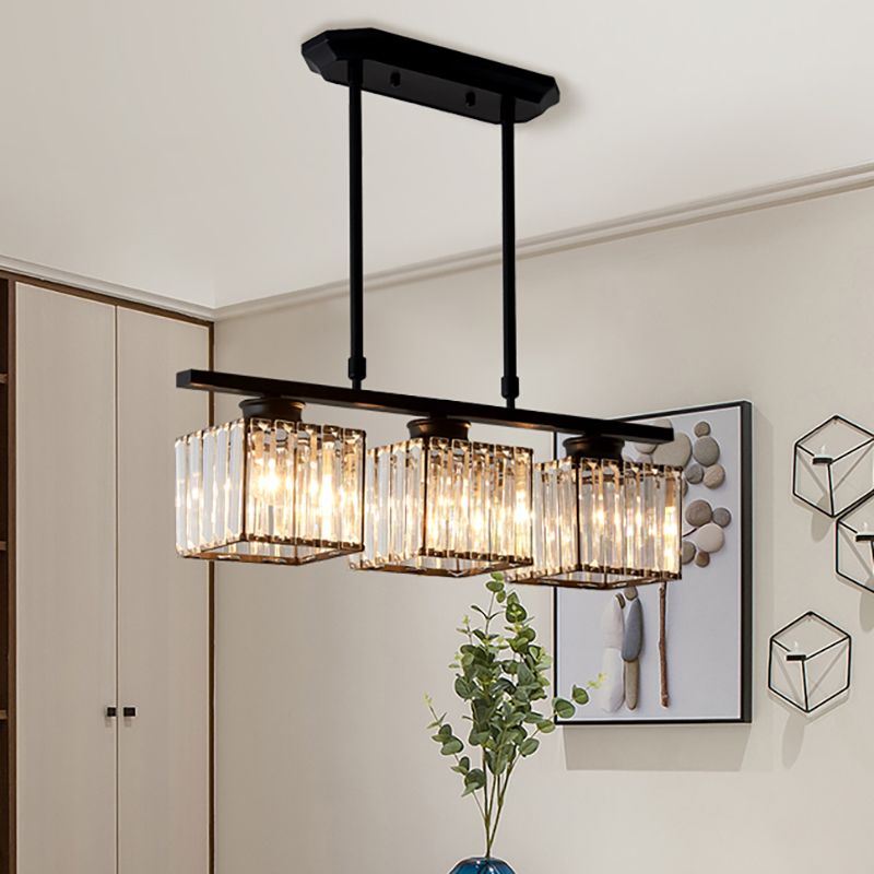 Nordic Multi-Head Designer Long Glass Island Lamps - Elegant Illumination