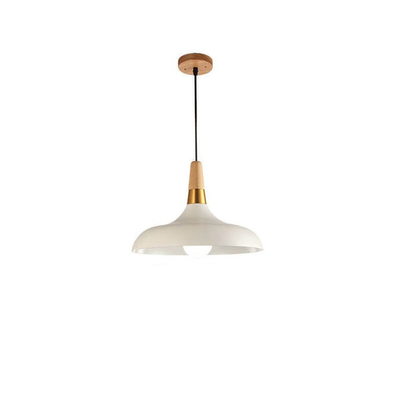 Nordic Macaron Barn Wood 1-Light Pendant - Stylish Rustic Lighting