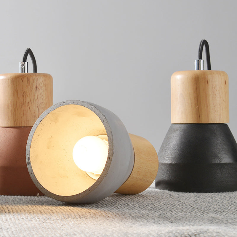 Nordic Cement Tapered Mini LED Pendant Light - Stylish & Eco-Friendly