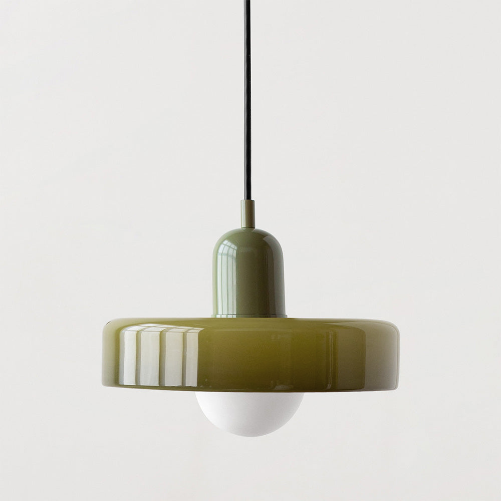 Elegant Bauhaus Glass Art Pendant Light for Kitchen Islands