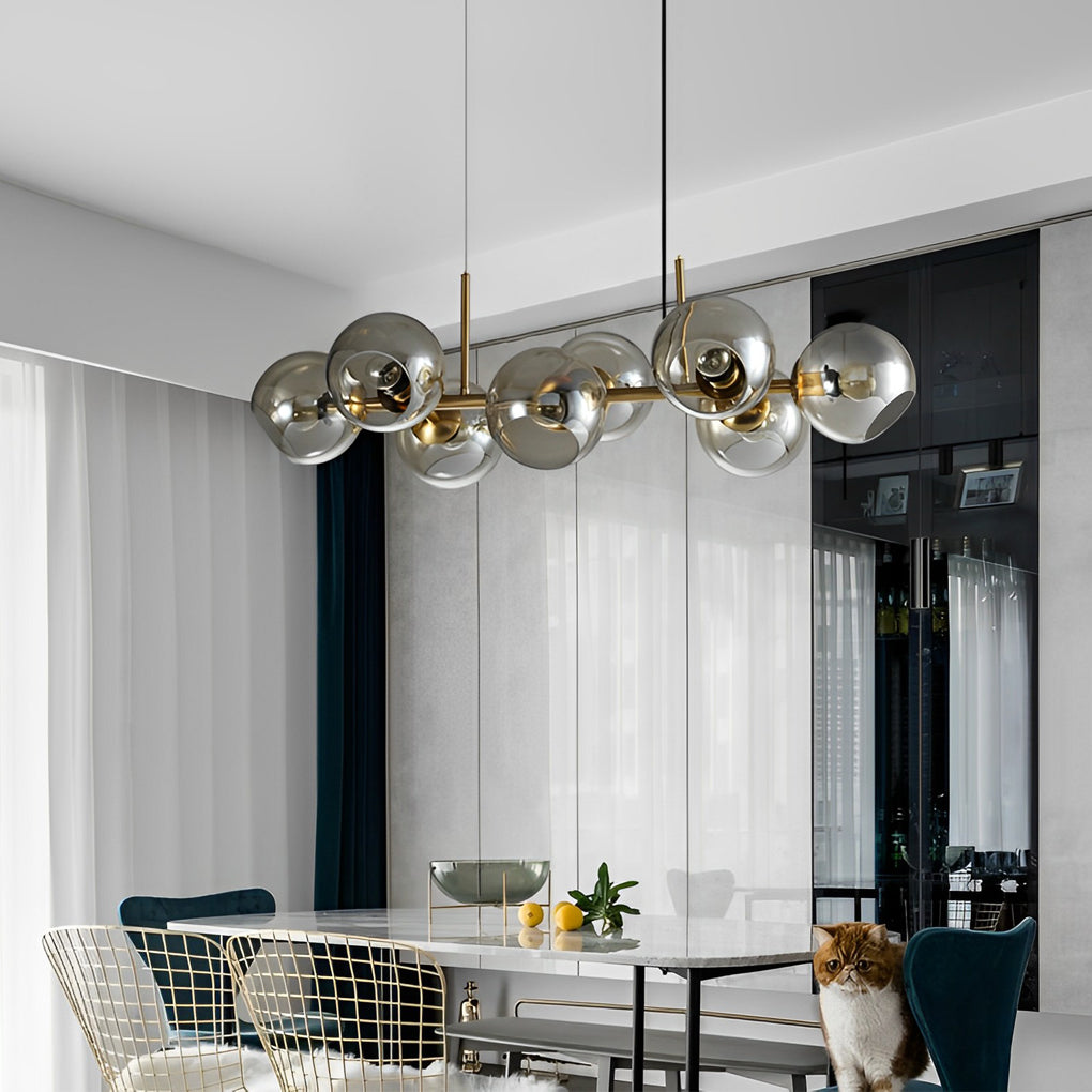 8-Light LED Postmodern Chandelier - Elegant Dining Room Fixture