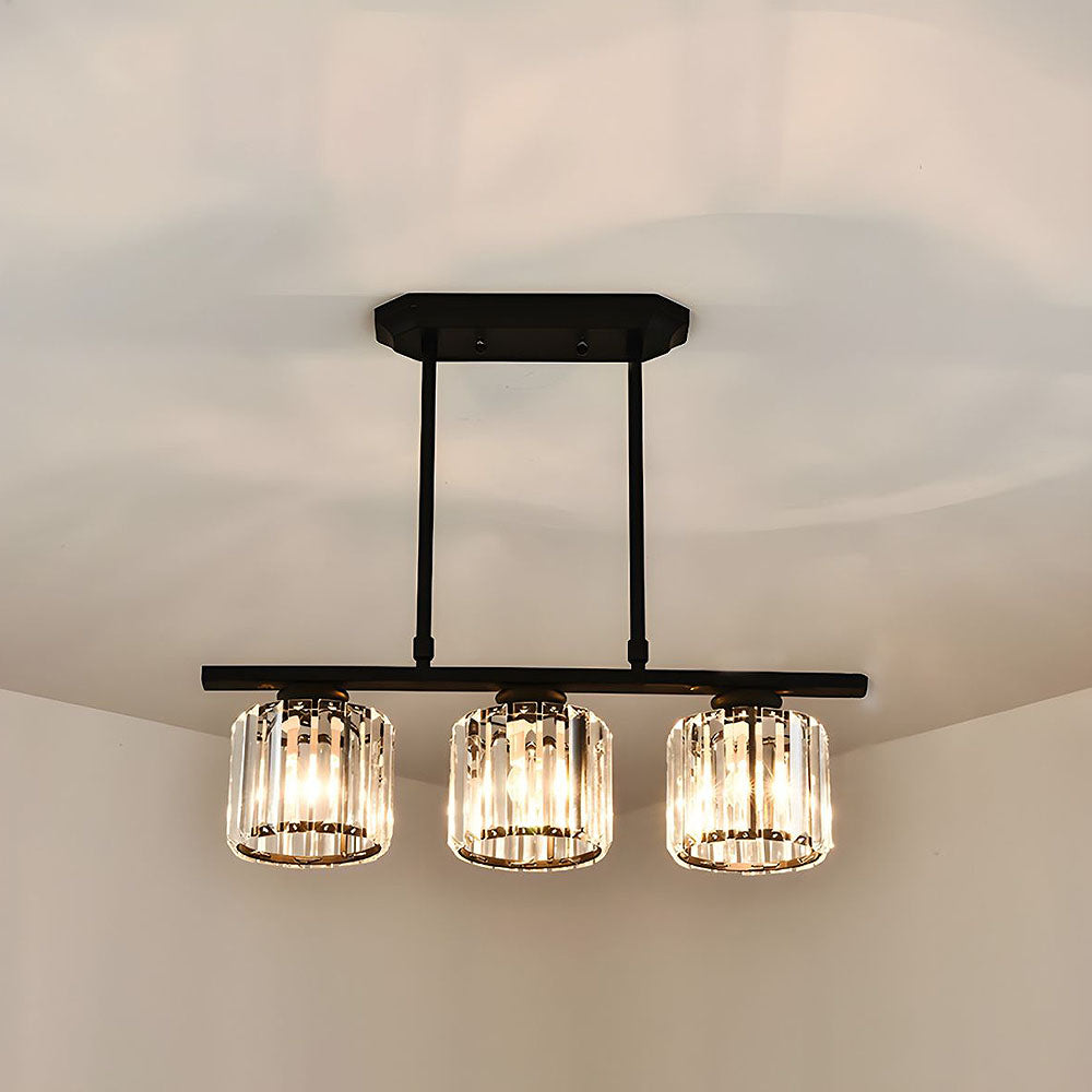 Nordic Multi-Head Designer Long Glass Island Lamps - Elegant Illumination