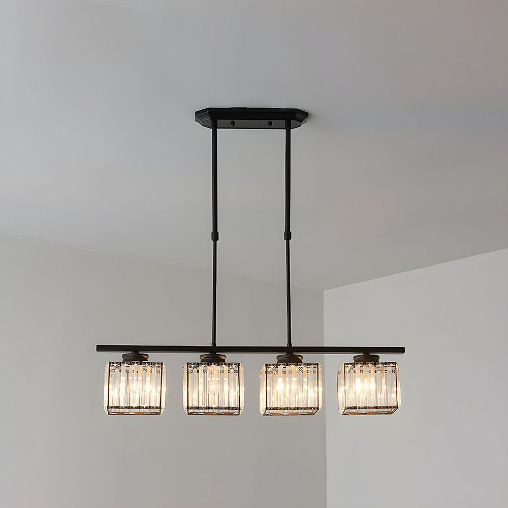 Nordic Multi-Head Designer Long Glass Island Lamps - Elegant Illumination