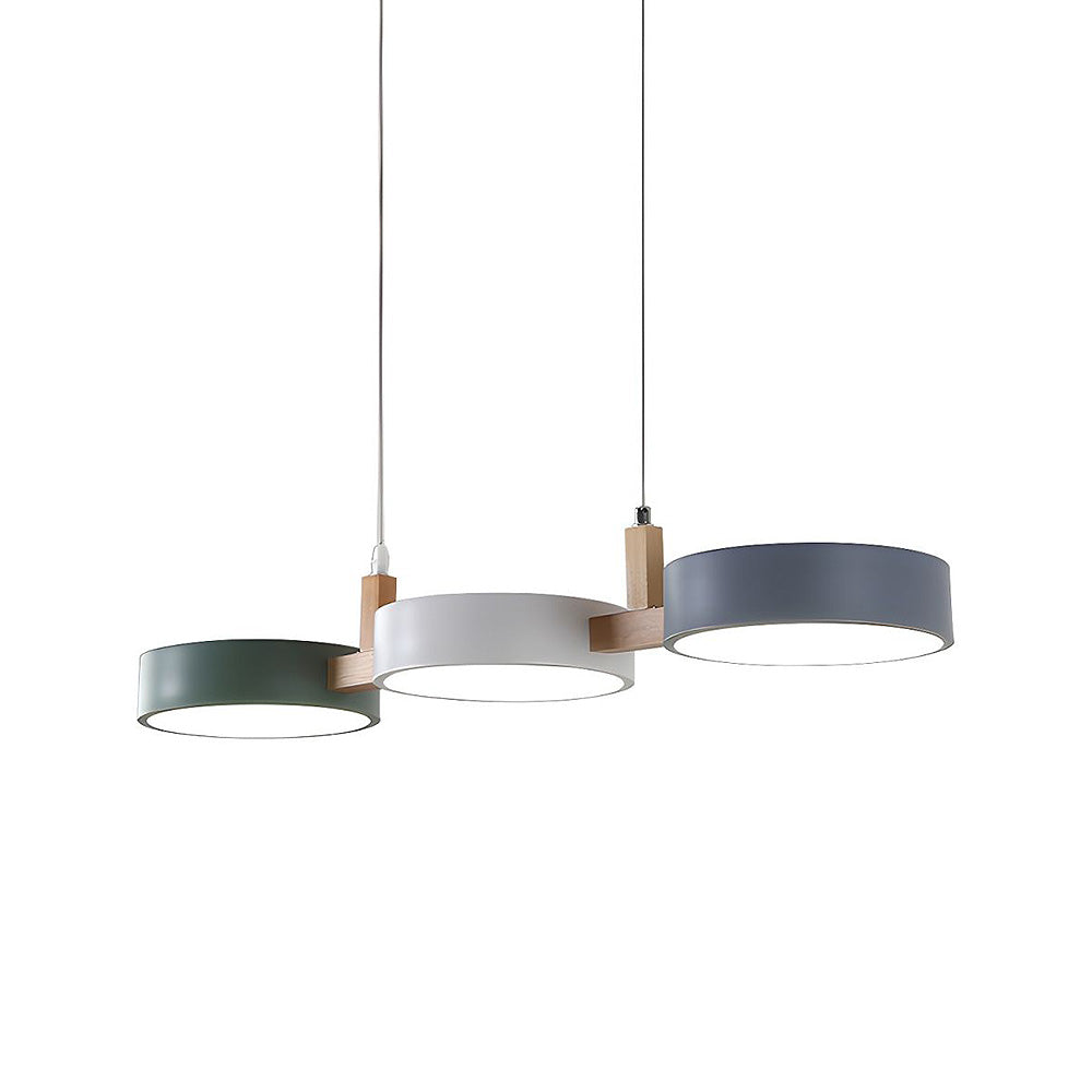 Nordic Multi-Light Metal Cylinder Pendant - Modern Elegance