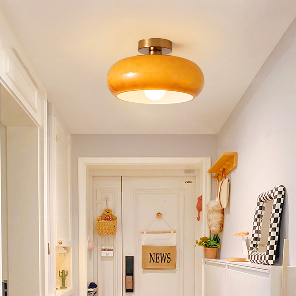 Vintage Round Glass Ceiling Lights - Elegant Illumination for Any Space