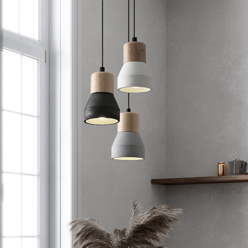 Nordic Cement Tapered Mini LED Pendant Light - Stylish & Eco-Friendly