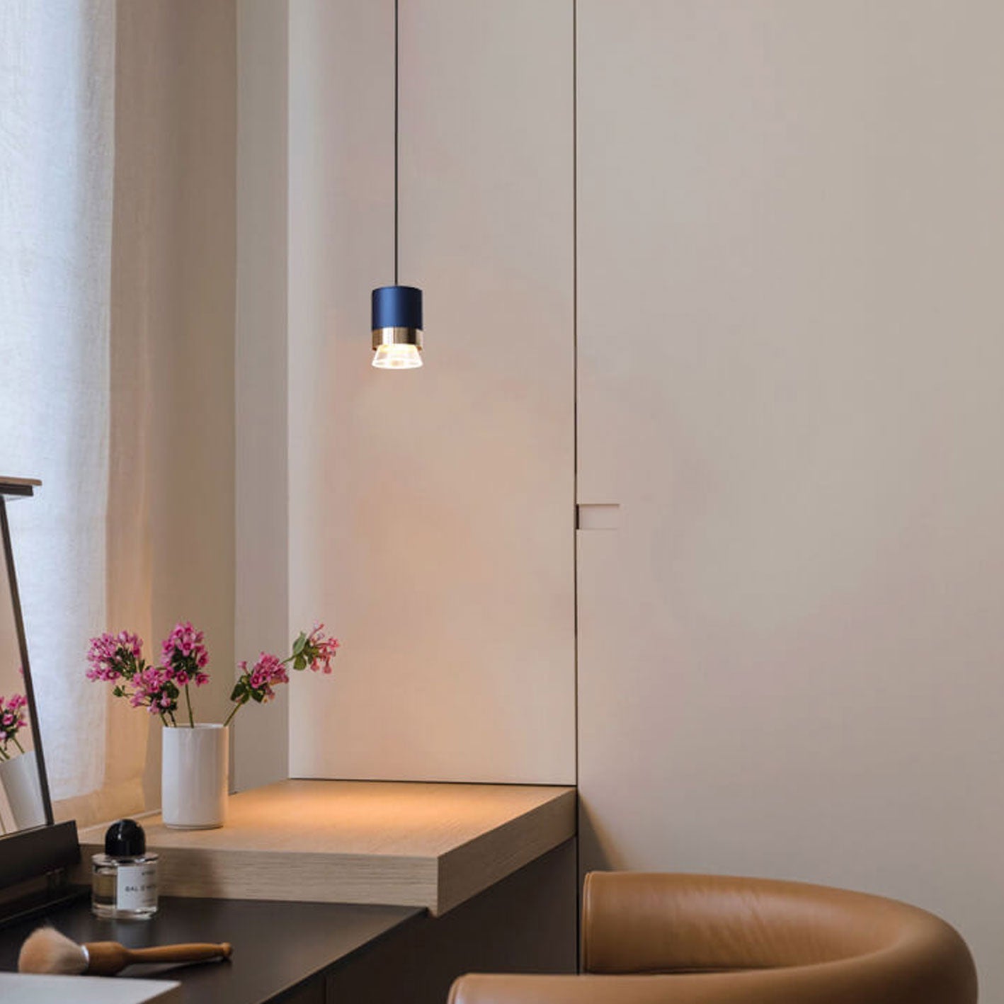 Nordic Luxury Cylindrical LED Pendant Light - Aluminum & Acrylic