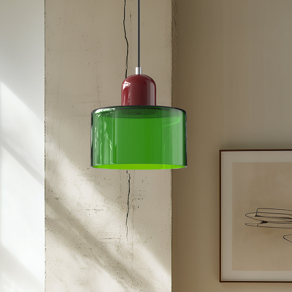 Elegant Bauhaus Creative Glass Pendant Light - Modern Design