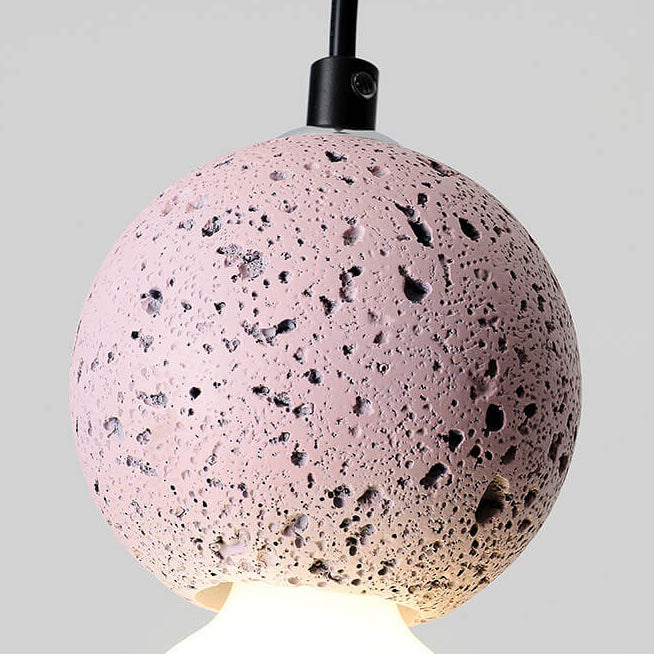 Scandinavian Orb Terrazzo Pendant Light - Modern 1-Light Design