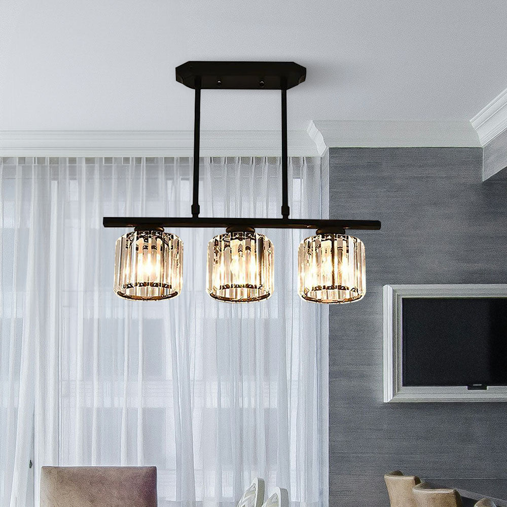 Nordic Multi-Head Designer Long Glass Island Lamps - Elegant Illumination