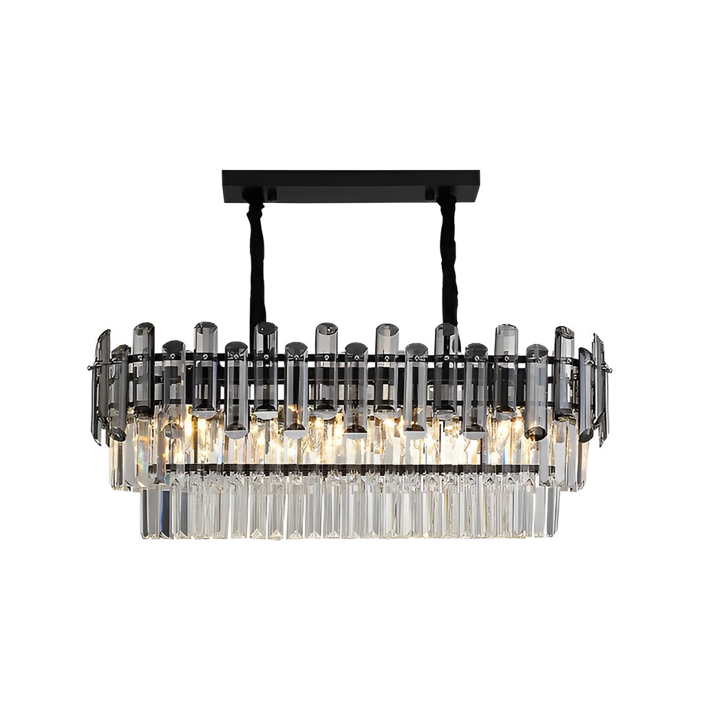 Elegant 3-Step Dimming LED Crystal Chandelier - Modern Design