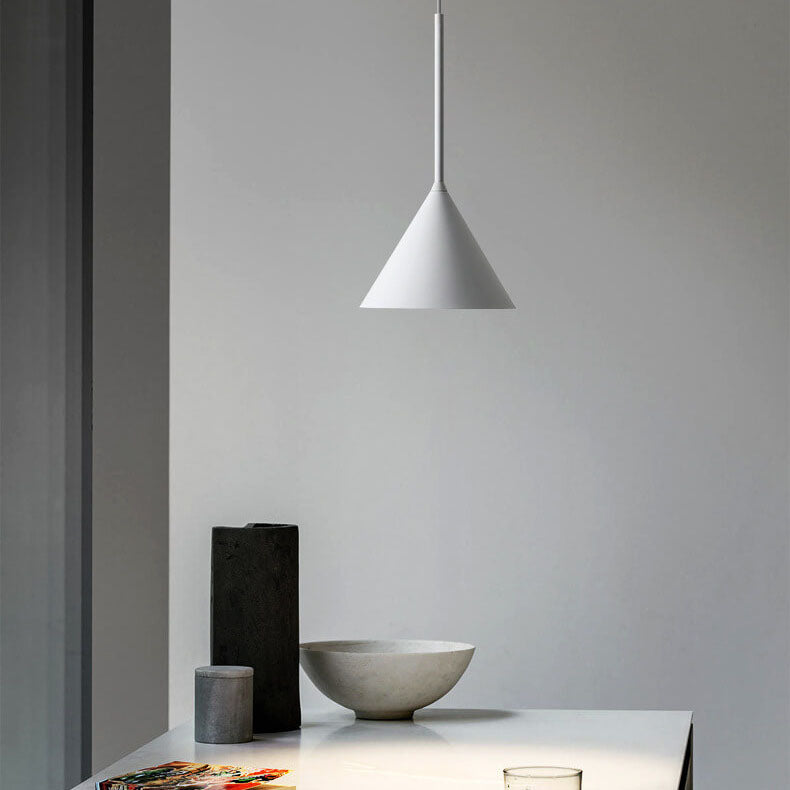 Modern Minimalist Geometric Metal 1-Light Pendant Lamp