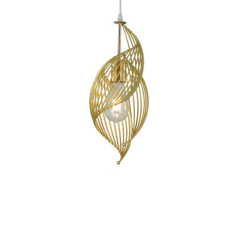 Nordic Creative Iron Sea Snail Pendant Light - 1-Light Design