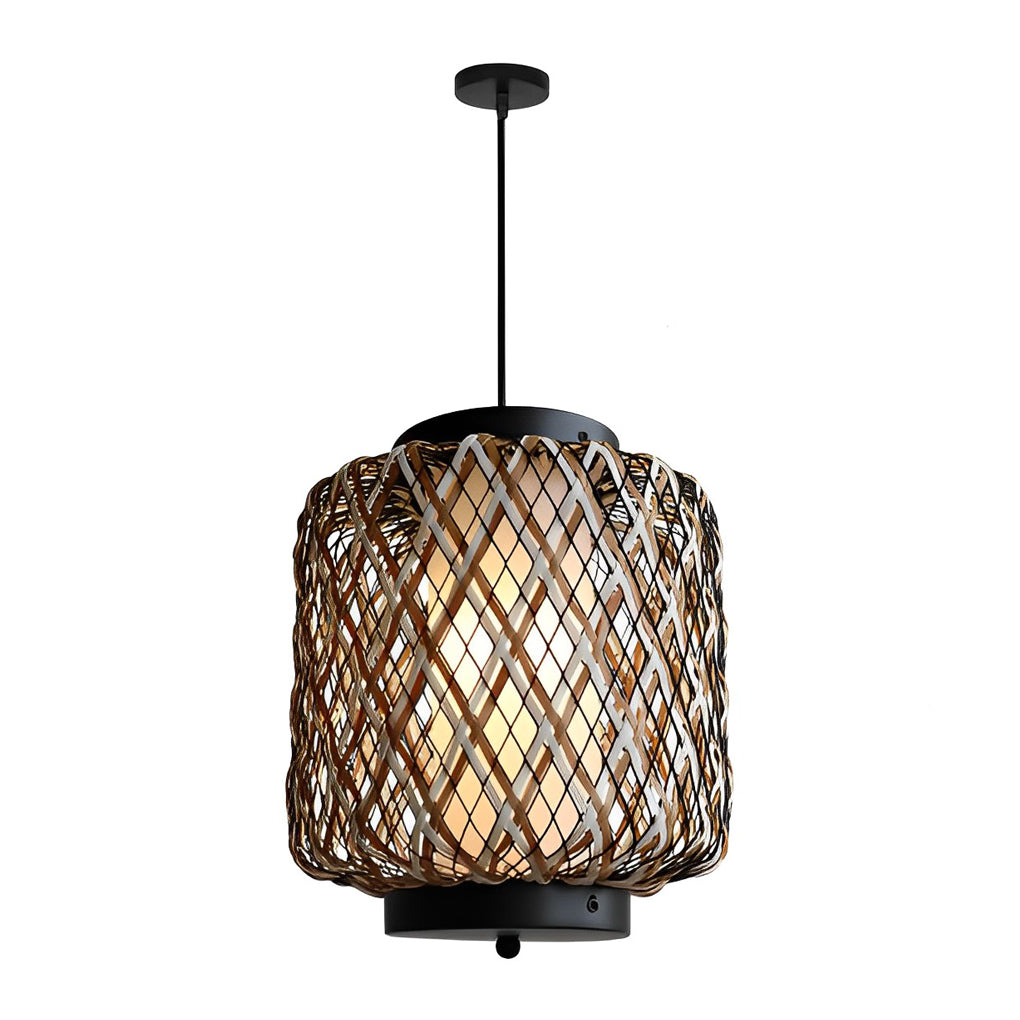 Rustic Modern Waterproof Rattan Outdoor Chandelier Lights