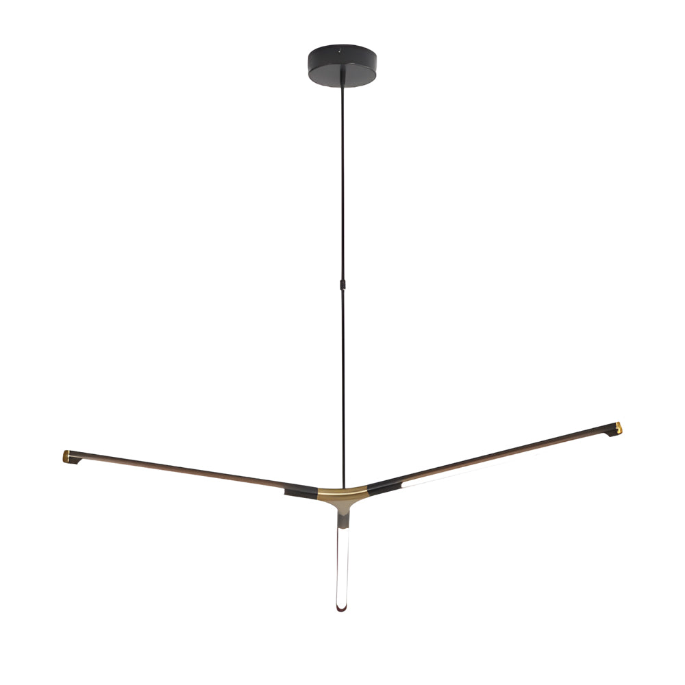 Dimmable LED Linear Sputnik Chandelier - Modern Living Room