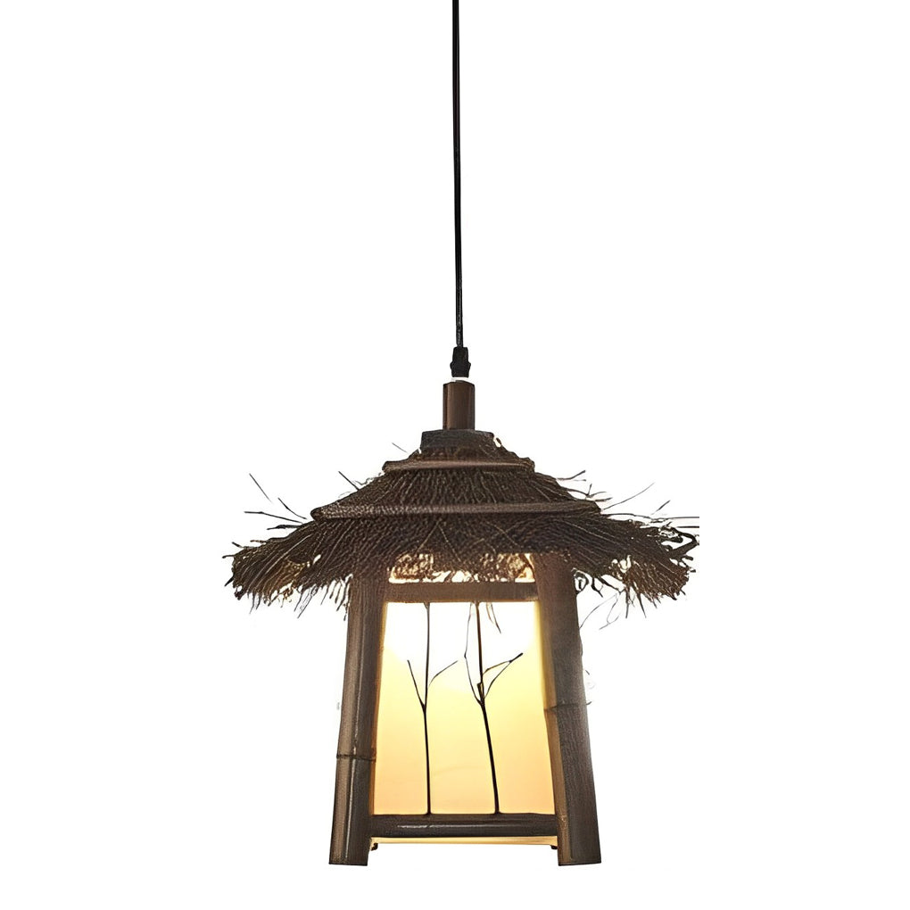 Rustic Bamboo E27 Warm Landscape Lights for Pergola & Pathway