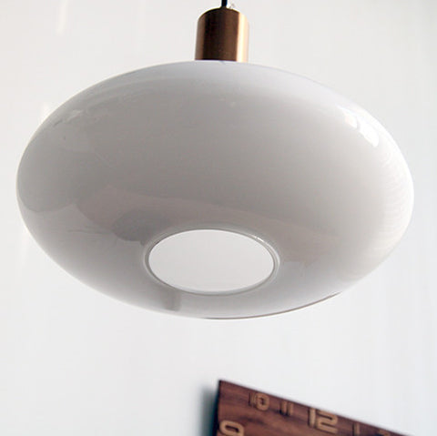 Nordic Milky White Glass Pendant Light - Elegant 1-Light Fixture