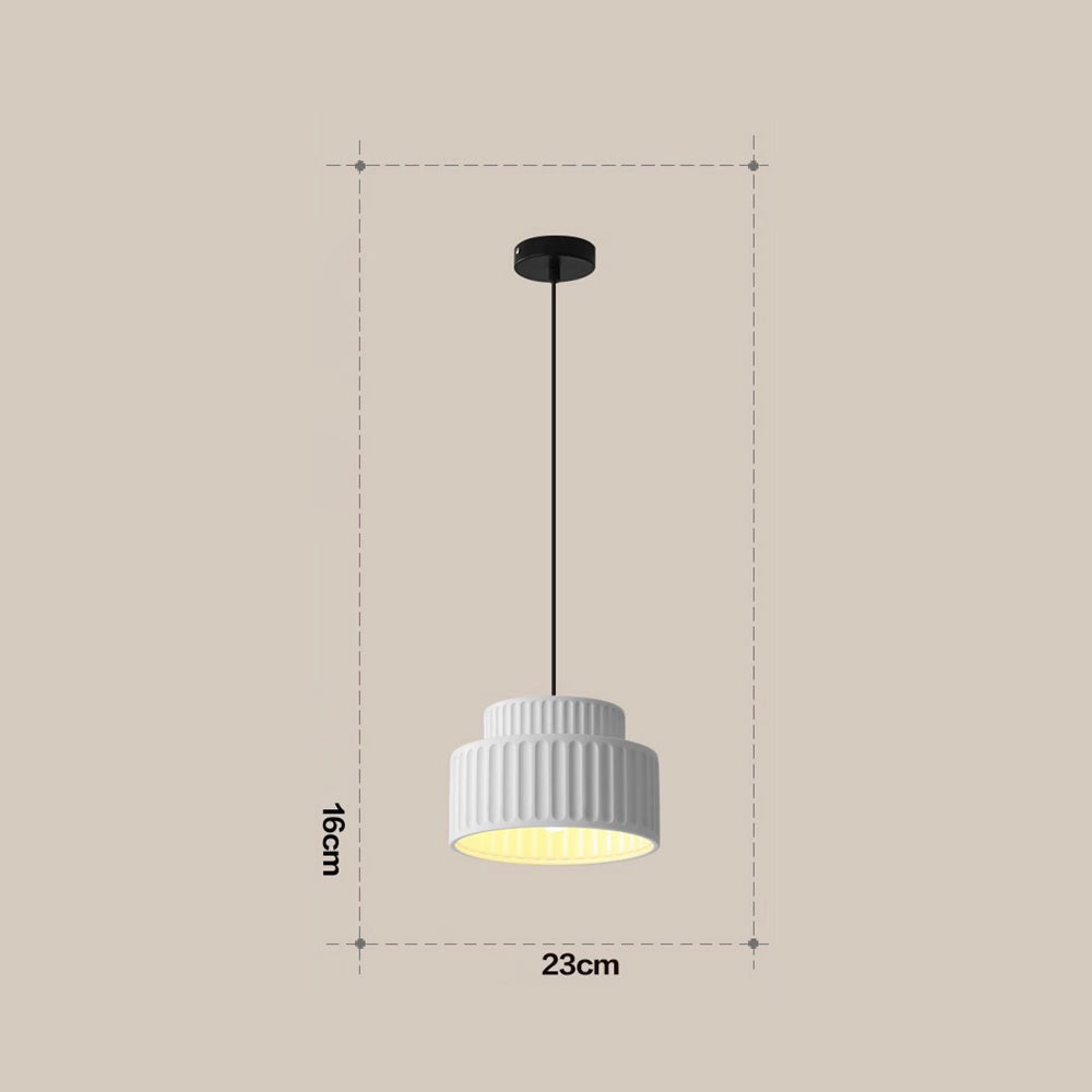 Modern Nordic Cream Hanging Light - Elegant Wabi Sabi Design