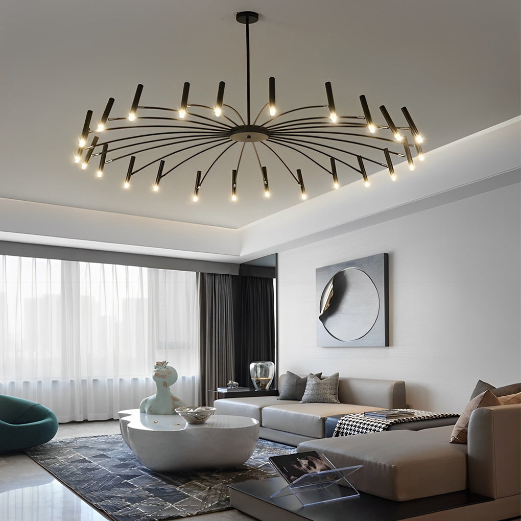 Adjustable 3-Step Dimming LED Minimalist Chandelier - Modern Elegance